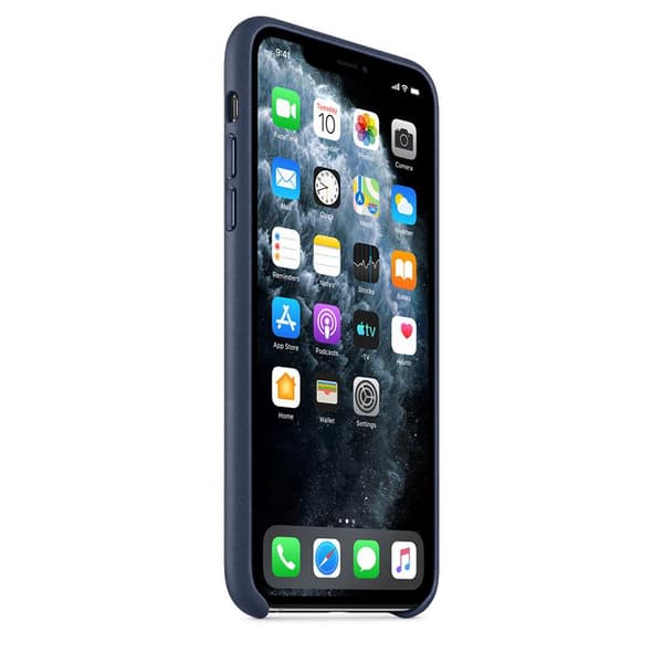 Apple Läderskal till iPhone 11 Pro Max - Midnight Blue