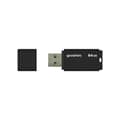 Miniatyrbillede 2 af 3: GOODRAM 64GB UME3 PenDrive USB 3.0 - Sort