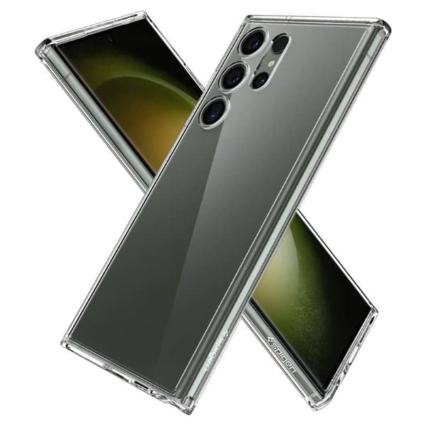 Spigen Ultra Hybrid kuori Samsung Galaxy S23 Ultra - Crystal clear