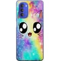 Miniatyrbillede 1 af 3: Motorola Moto G51 5G Gennemsigtig cover Sød Kat Galaxy