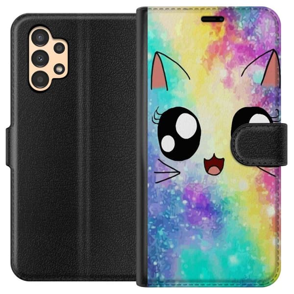 Samsung Galaxy A13 Plånboksfodral Cute Cat Galaxy