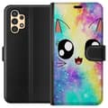 Miniatyrbild 1 av 3: Samsung Galaxy A13 Plånboksfodral Cute Cat Galaxy