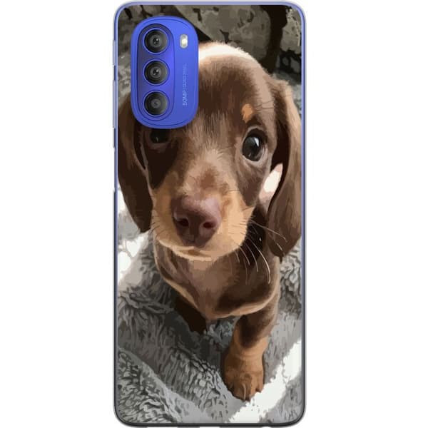 Motorola Moto G51 5G Gjennomsiktig deksel Søt Hund