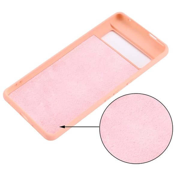 Liquid silikondeksel Google Pixel 7A - Pink