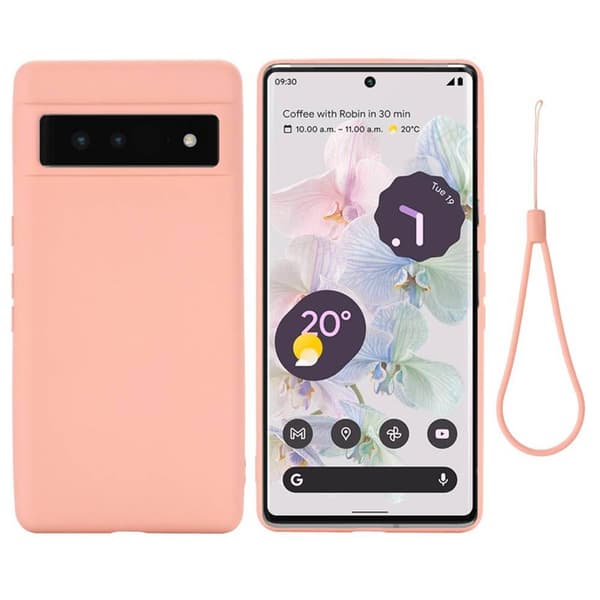 Liquid silikondeksel Google Pixel 7A - Pink