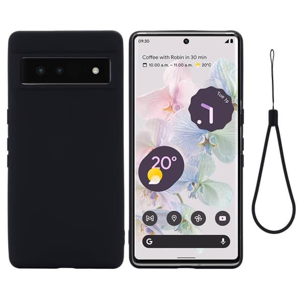 Liquid silikondeksel Google Pixel 7A - Svart