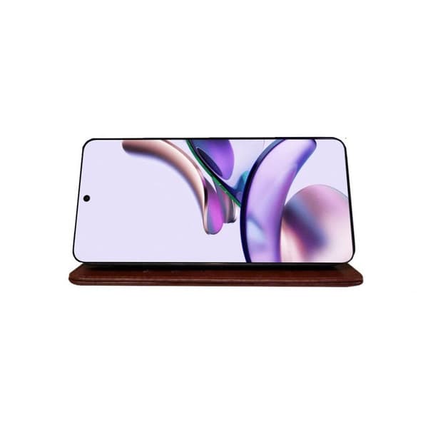 Lompakkokotelo 3-kortti Motorola Moto G13 - Ruskea
