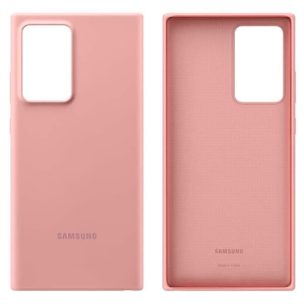 Samsung Galaxy Note 20 Fodral Ultra Soft Touch Silikon Skal Original Rosa