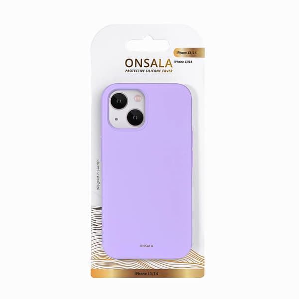 ONSALA Backcover Silicone iPhone 13 /14 6,1" Purple