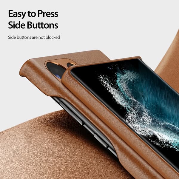 DUX DUCIS Samsung Galaxy S23 Ultra Cover Grit Series Brun