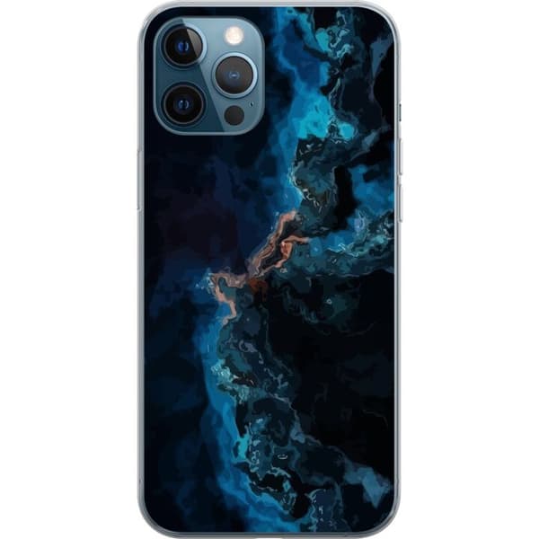 Apple iPhone 12 Pro Gennemsigtig cover Galakse Marmor
