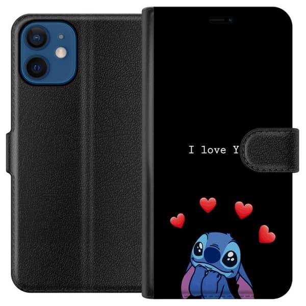 Apple iPhone 12 mini Lompakkokotelo Stitch Rakkaus