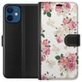 Miniatyrbillede 1 af 3: Apple iPhone 12  Tegnebogsetui Retro Blomster