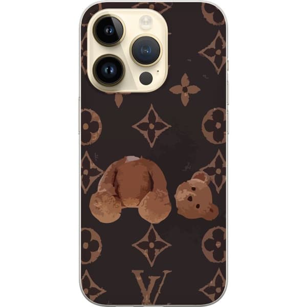 Apple iPhone 14 Pro Genomskinligt Skal Teddy Sad LV Happy