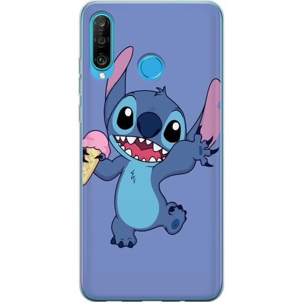 Huawei P30 lite Gennemsigtig cover Lykkelig Stitch