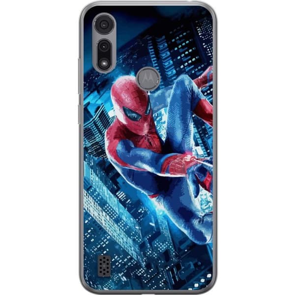 Motorola Moto E6i Gjennomsiktig deksel Spiderman