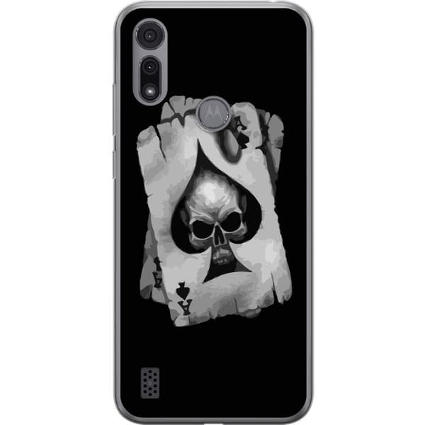 Motorola Moto E6i Gjennomsiktig deksel Hodeskall Kortspill