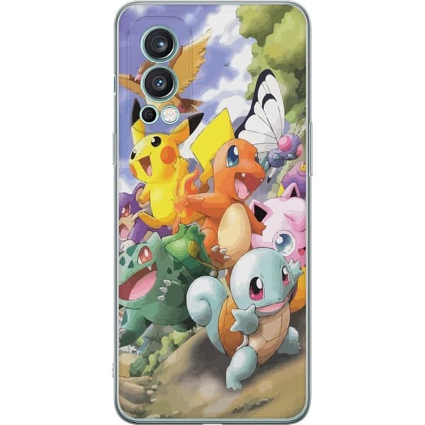OnePlus Nord 2 5G Gjennomsiktig deksel Pokemon