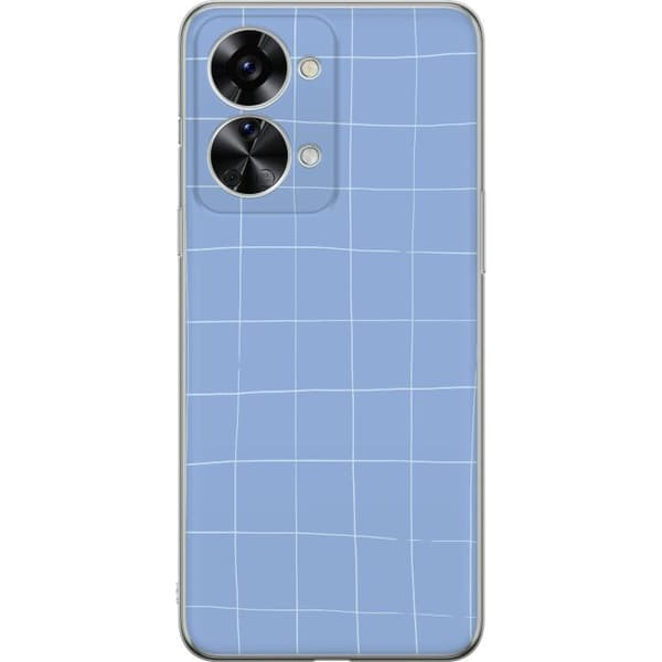 OnePlus Nord 2T Genomskinligt Skal Blått nät