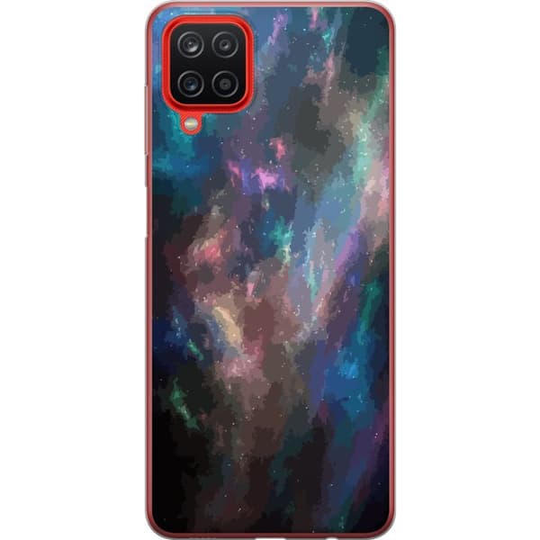 Samsung Galaxy A12 Gennemsigtig cover Galakse Marmor
