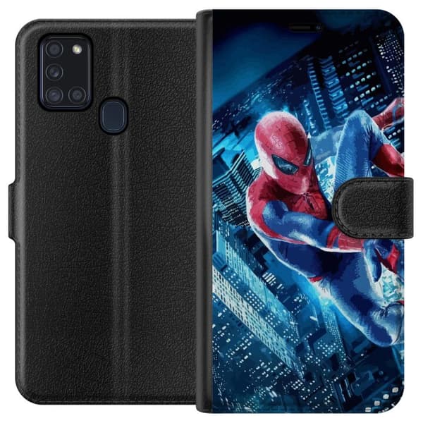 Samsung Galaxy A21s Plånboksfodral Spiderman