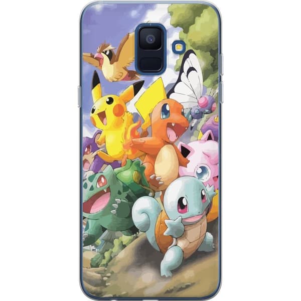 Samsung Galaxy A6 (2018) Läpinäkyvä kuori Pokemon