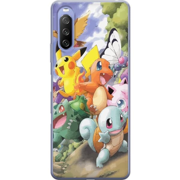 Sony Xperia 10 III Läpinäkyvä kuori Pokemon