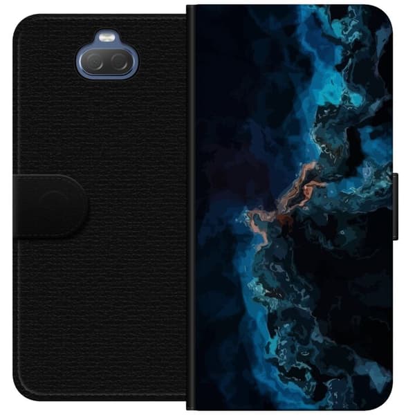 Sony Xperia 10 Lommeboketui Galakse Marmor