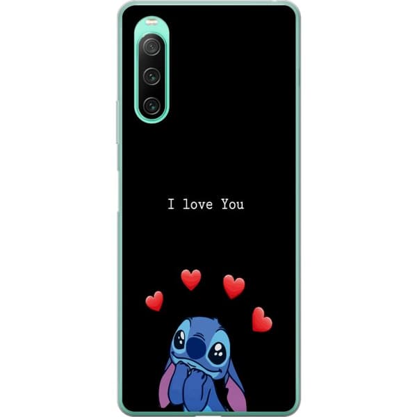 Sony Xperia 10 IV Gjennomsiktig deksel Stitch Kjærlighet