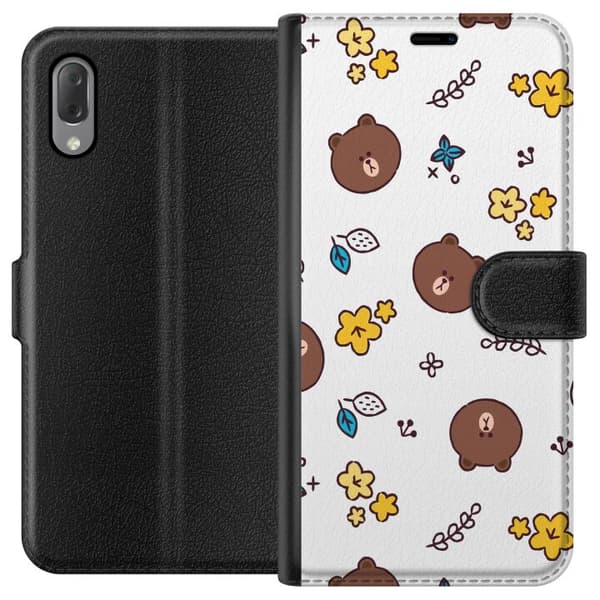 Sony Xperia L3 Lommeboketui Bjørn mønstre