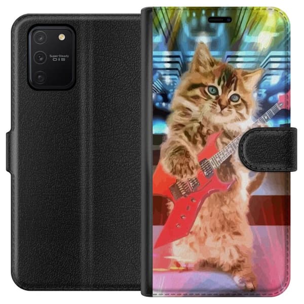 Samsung Galaxy S10 Lite Tegnebogsetui Kattunge Elgitar