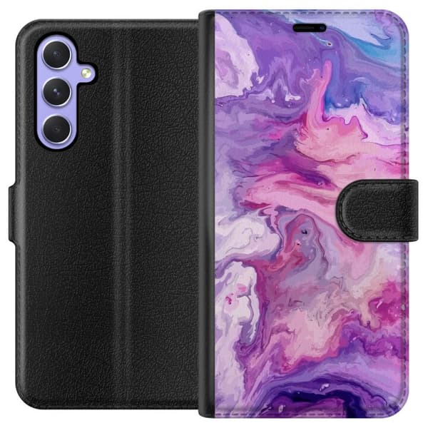 Samsung Galaxy A54 Lommeboketui Marmor Lilla
