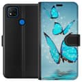 Miniatyrbillede 1 af 3: Xiaomi Redmi 9C Tegnebogsetui Glitrende Sommerfugle
