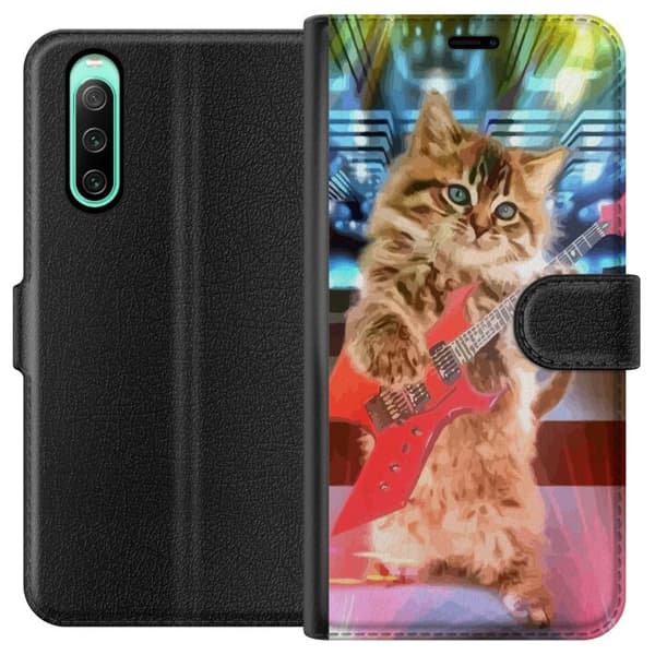 Sony Xperia 10 IV Lompakkokotelo Kissanpennu Elgitar