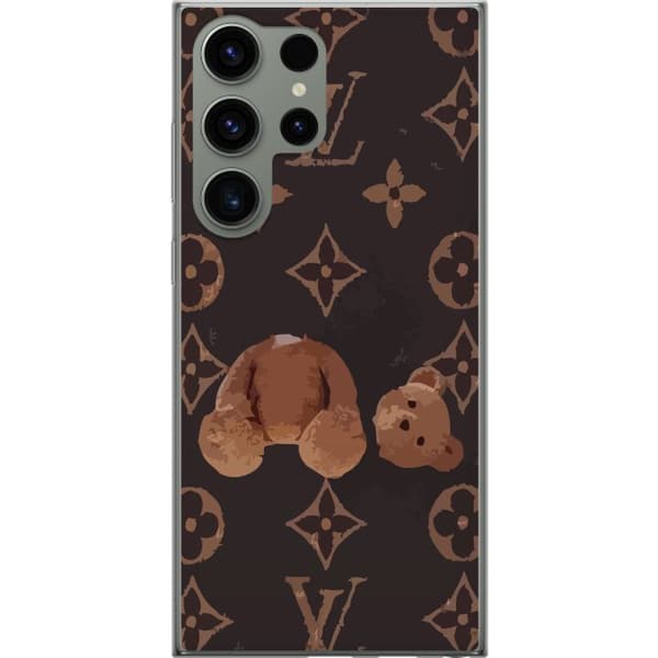 Samsung Galaxy S23 Ultra Gennemsigtig cover Teddy Trist LV Glad