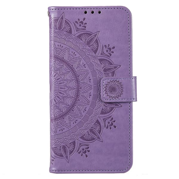 SKALO Motorola Moto E13 4G Mandala Plånboksfodral - Lila