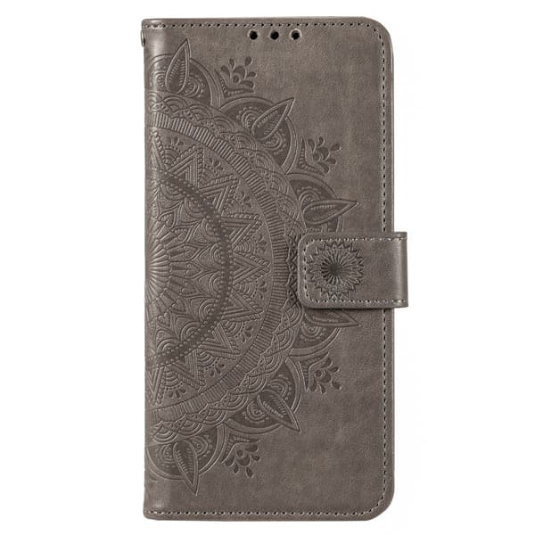 SKALO Motorola Moto E13 4G Mandala Flip Cover - Grå