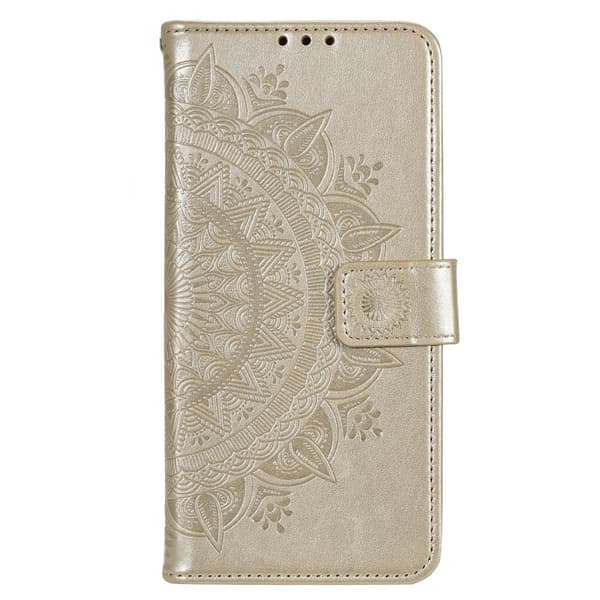 SKALO Motorola Moto E13 4G Mandala Flip Cover - Guld