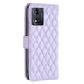 Pikkukuva 8 / 8: SKALO Motorola Moto E13 4G BINFEN COLOR Tikattu Lompakko - Violetti