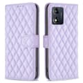 Pikkukuva 1 / 8: SKALO Motorola Moto E13 4G BINFEN COLOR Tikattu Lompakko - Violetti