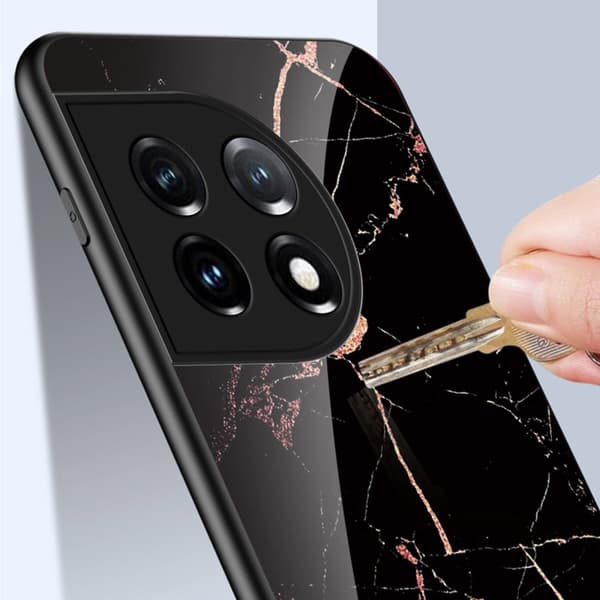 SKALO OnePlus 11 5G Marmori karkaistu lasi TPU-suojakuori - #6