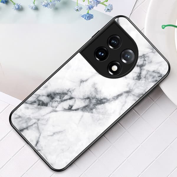 SKALO OnePlus 11 5G Marmori karkaistu lasi TPU-suojakuori - #6