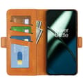 Pikkukuva 2 / 6: SKALO OnePlus 11 5G Premium Wallet Lompakkokotelo - Vaaleanruskea
