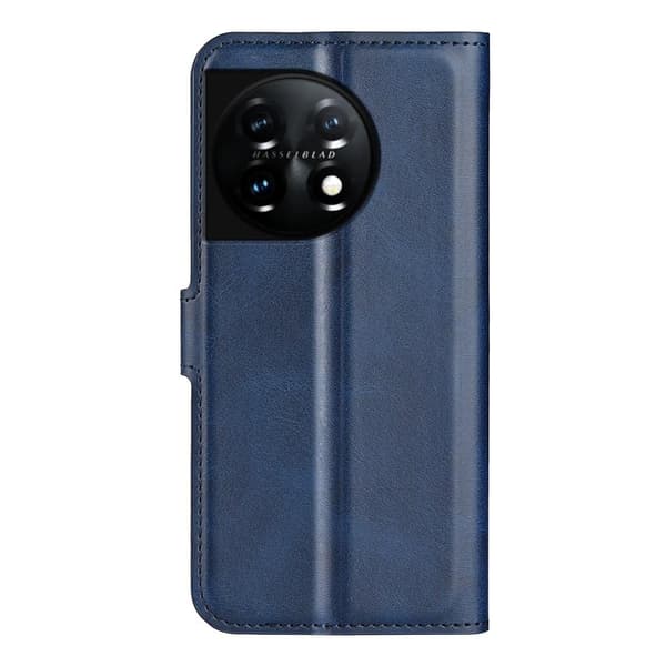 SKALO OnePlus 11 5G Lompakkokotelo PU-nahkaa - Sininen