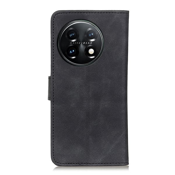 SKALO OnePlus 11 5G KHAZNEH Pungetui i PU-læder - Sort