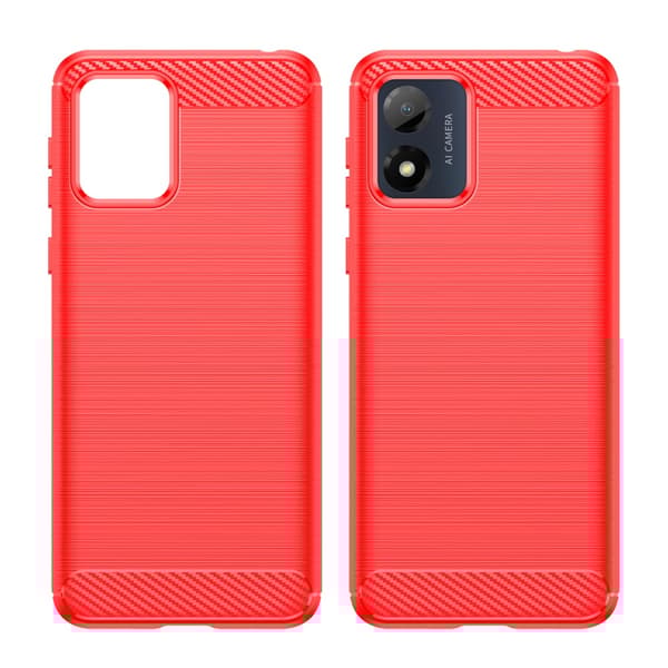 SKALO Motorola Moto E13 4G Armor Carbon Stöttåligt TPU-skal