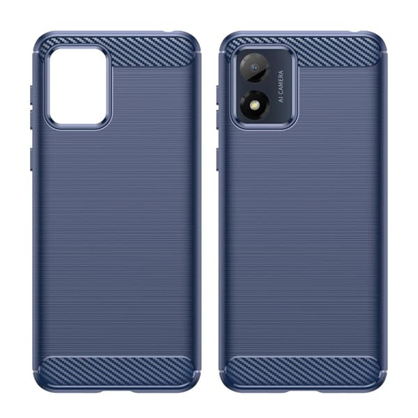 SKALO Motorola Moto E13 4G Armor Carbon Stødsikker TPU-cover