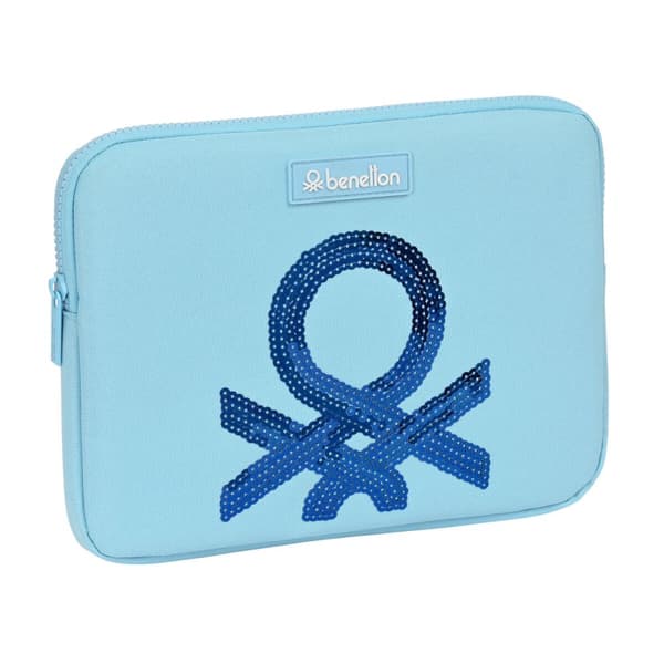 Laptopfodral Benetton Sequins Ljusblå (31 x 23 x 2 cm)