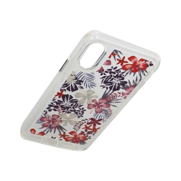 iPhone X/XS Mobilskal med motiv - Röda Blommar