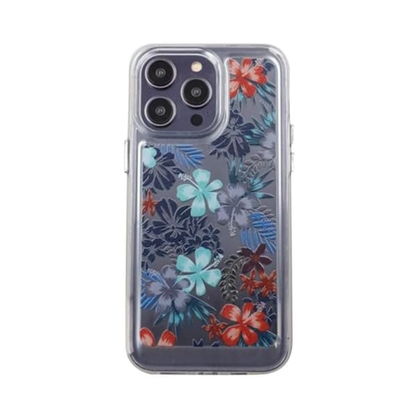 iPhone 14 Pro Max Mobilskal med motiv - Röda Blommar